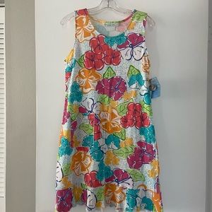Lulu B Tropical Paradise pattern Sleeveless Dress